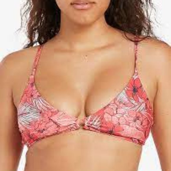 NWT!! Volcom Sea U Soon V Neck Bikini Top Size XS - Picture 1 of 7